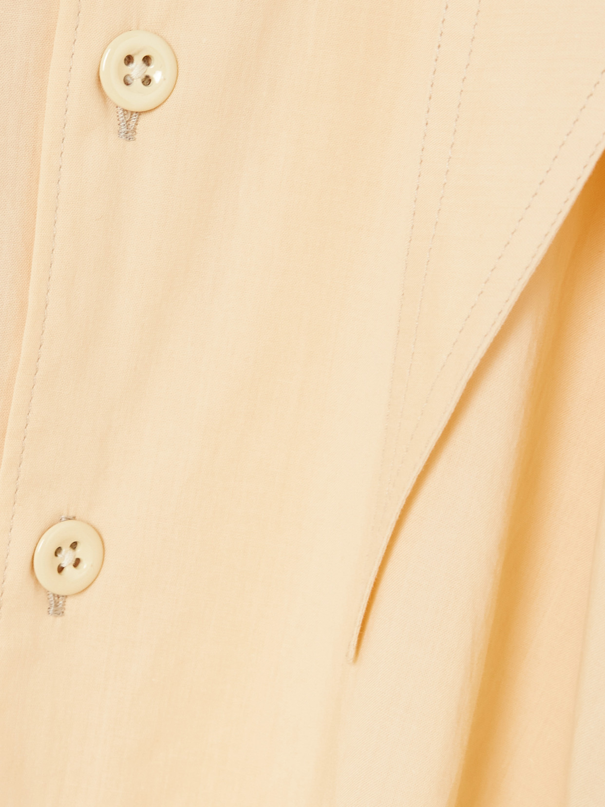 Tie-Neck Cotton-Muslin Shirt