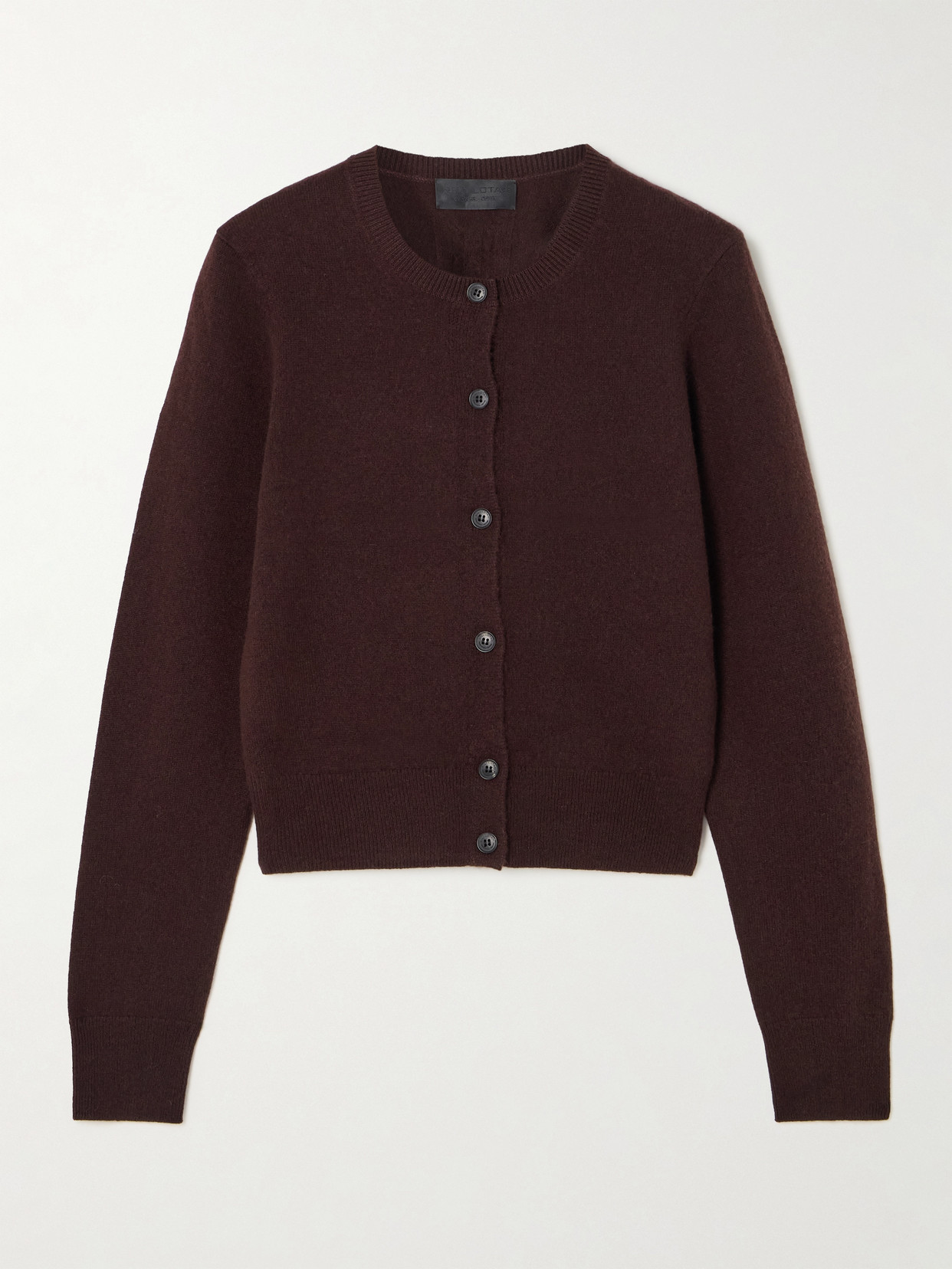 Nili Lotan March Cashmere Cardigan In Brown