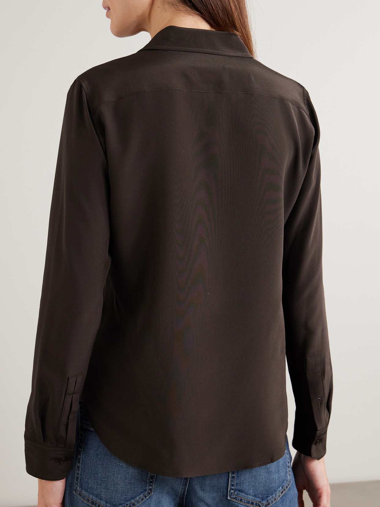 Gaia Silk Crepe De Chine Shirt