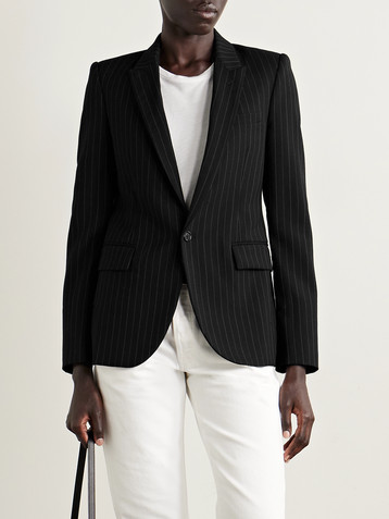 Nili Lotan Anabel pinstriped wool-blend twill blazer