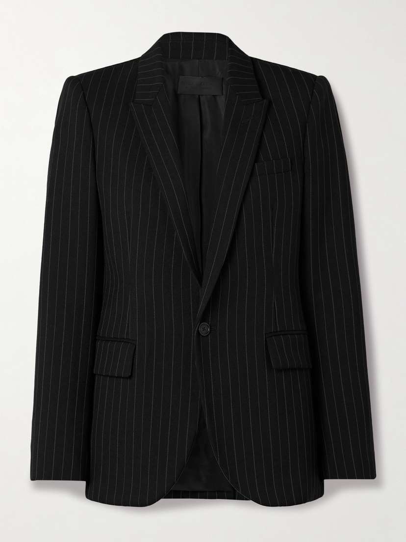 Nili Lotan Anabel Pinstriped Wool-blend Twill Blazer