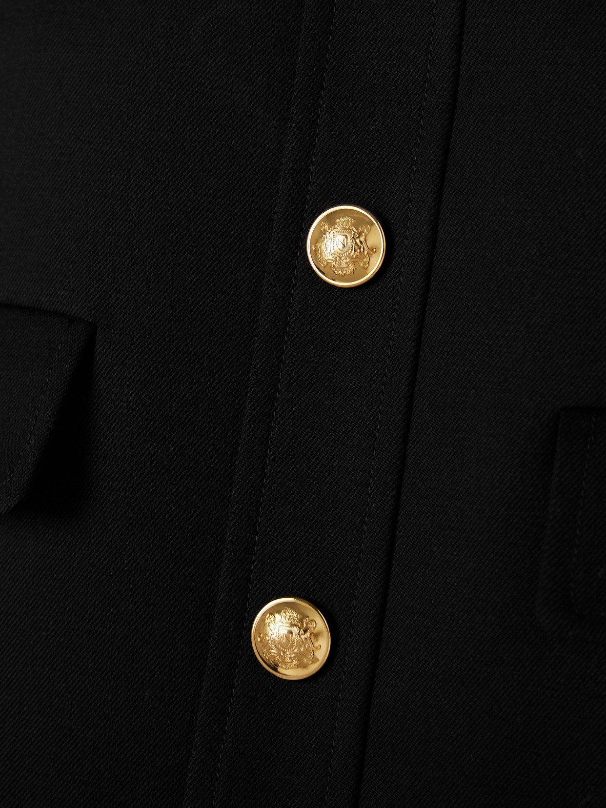 Nili Lotan Hadley Cropped Wool-twill Jacket In Black