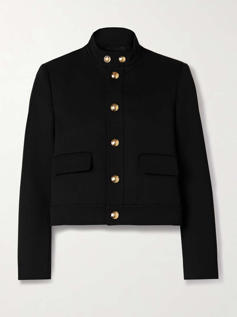 Nili Lotan Hadley Cropped Wool-twill Jacket