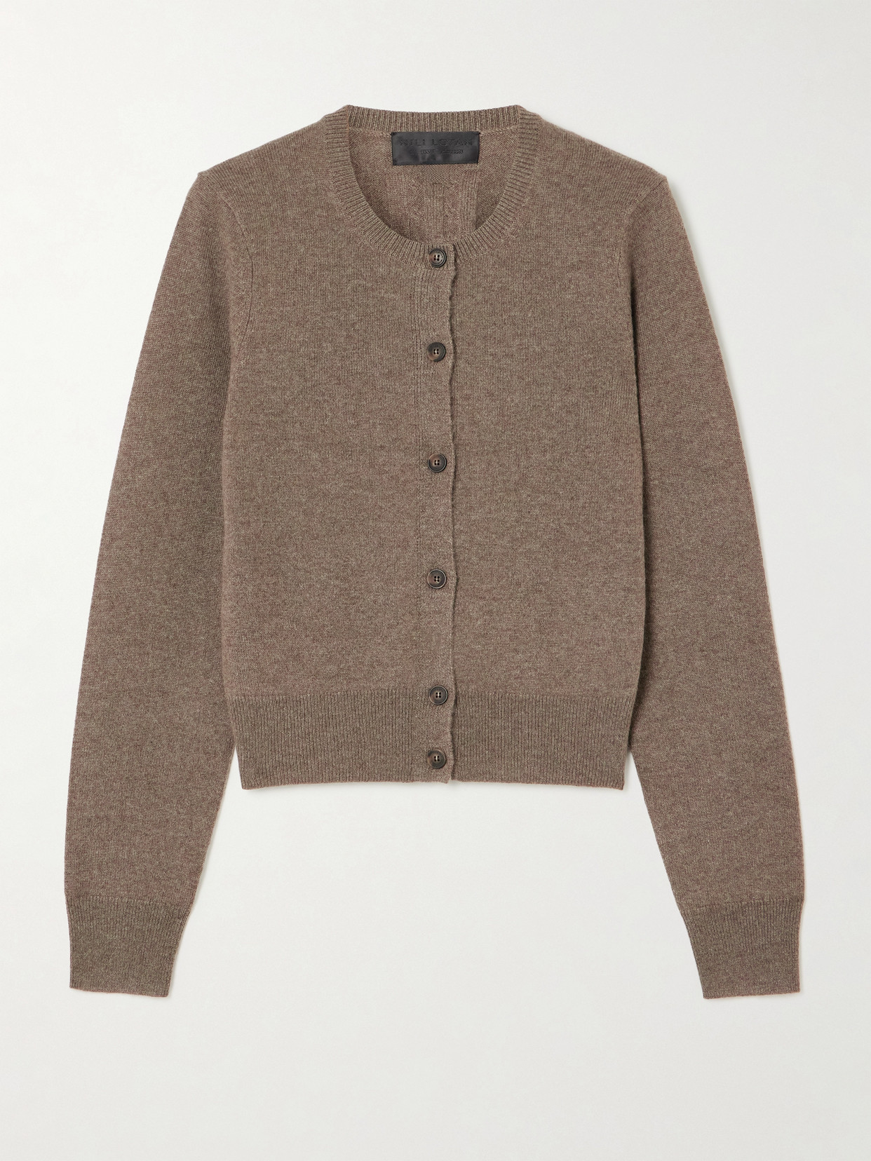 Nili Lotan March Cashmere Cardigan In Brown