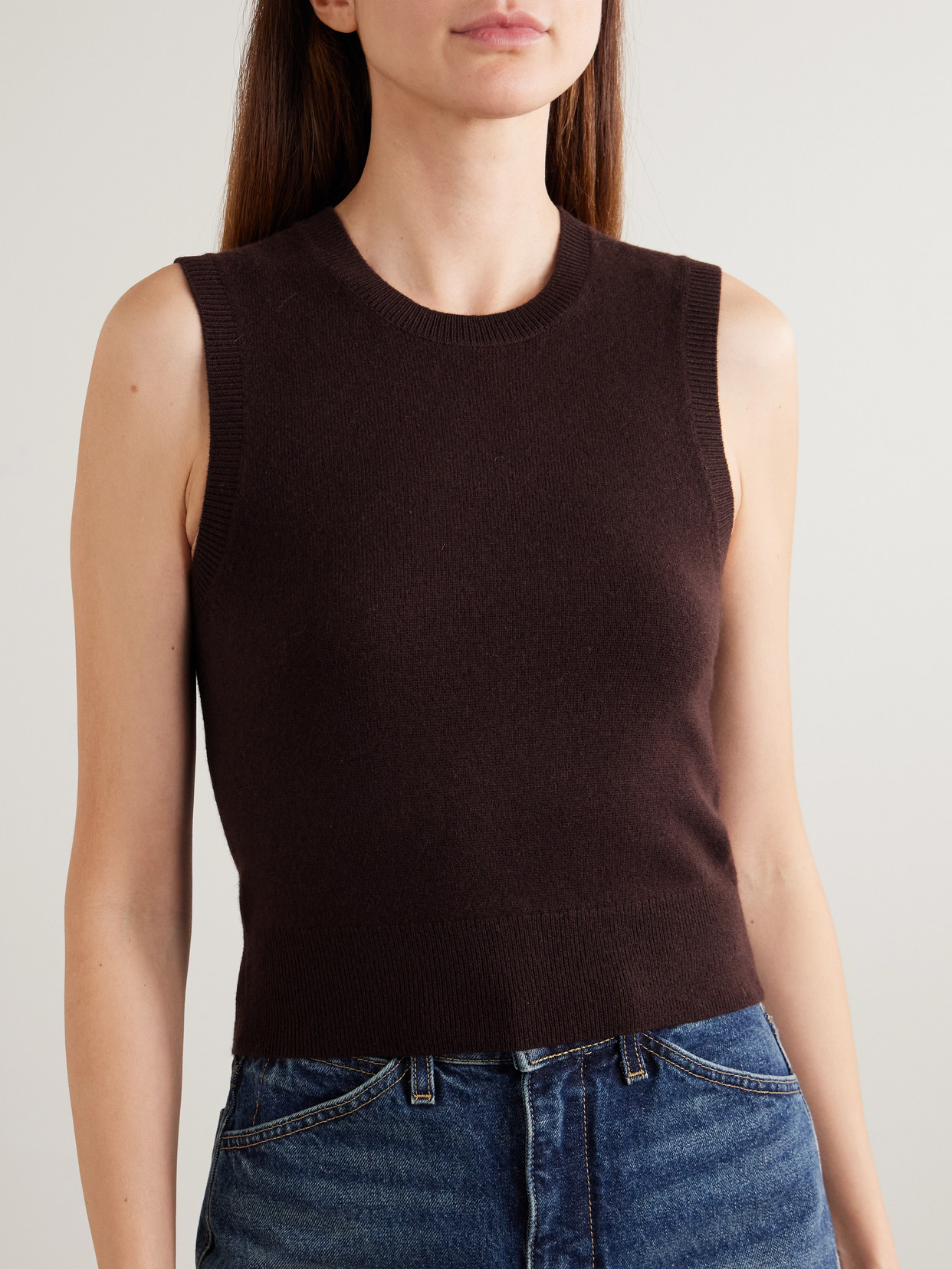 Nili Lotan May Cashmere Tank In Burgundy