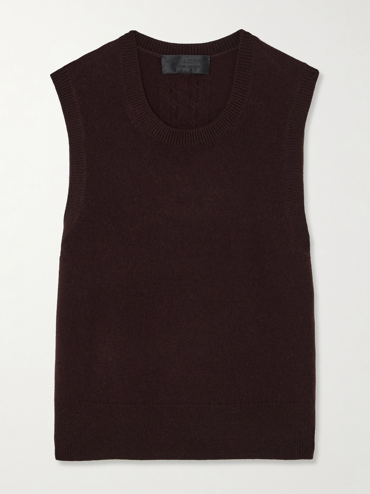 Nili Lotan May Cashmere Tank In Burgundy