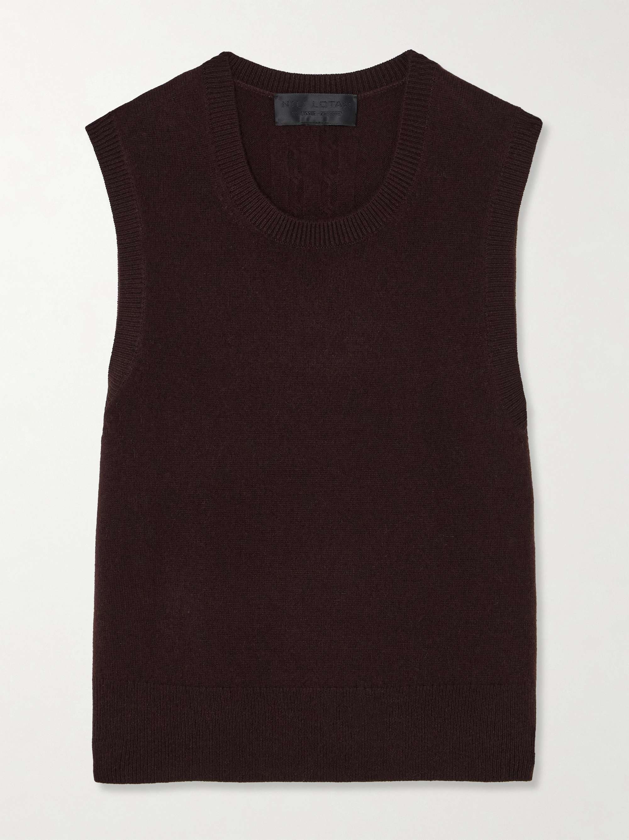 NILI LOTAN May cropped cashmere tank