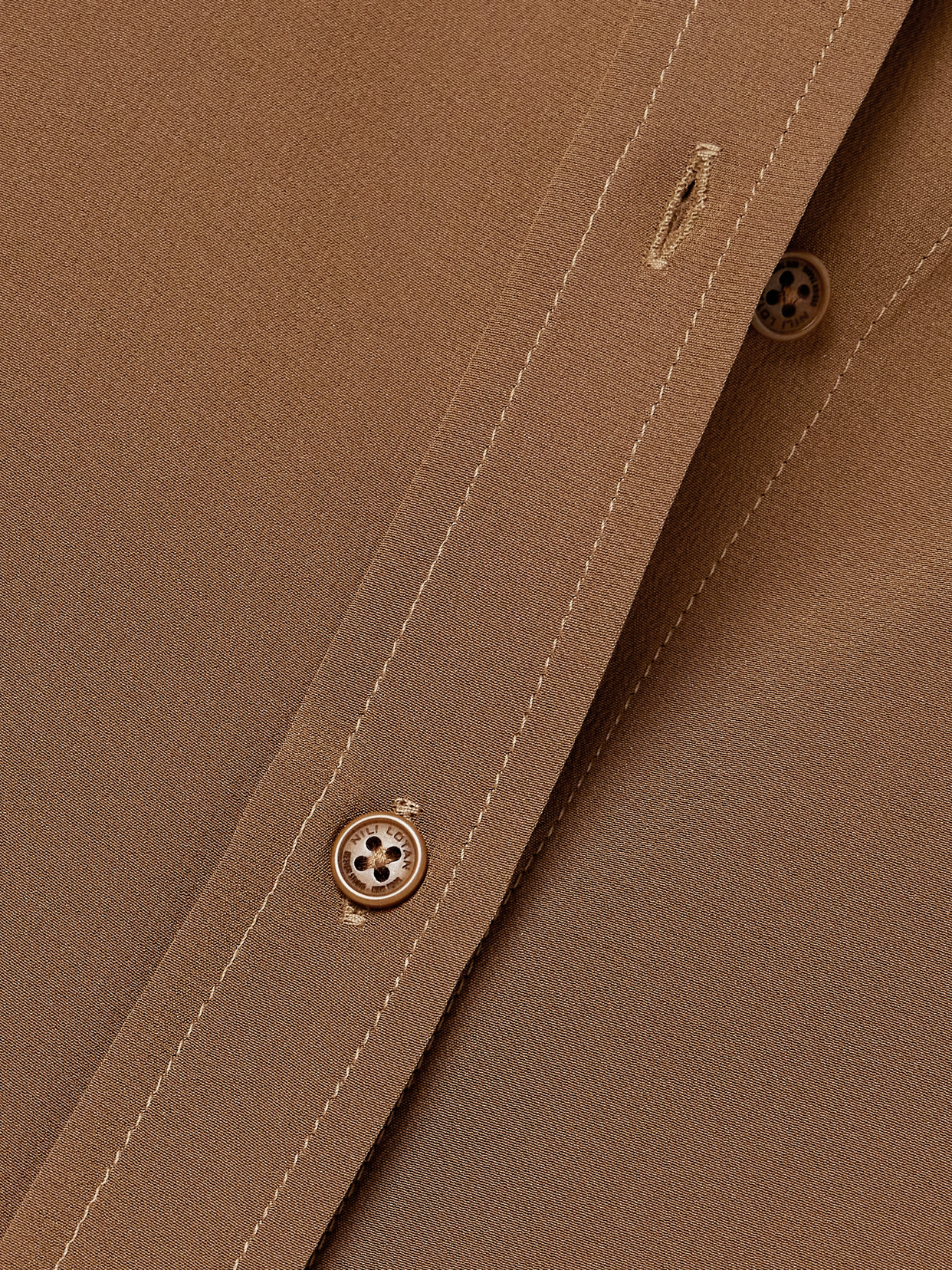 Nili Lotan Gaia Silk Crepe De Chine Shirt In Brown