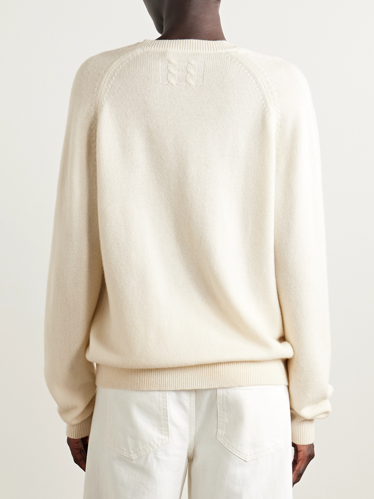 Nili Lotan Feron Cashmere Sweater In White