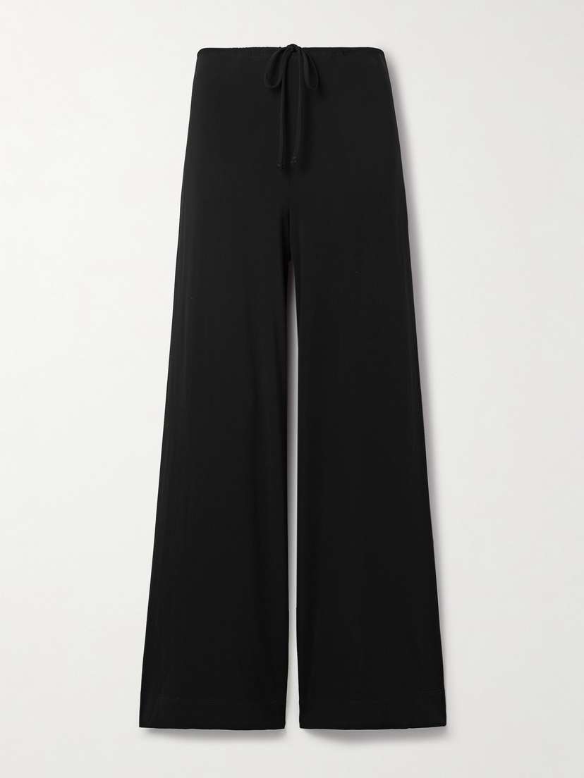 Nili Lotan Adriel Stretch-jersey Wide-leg Pants