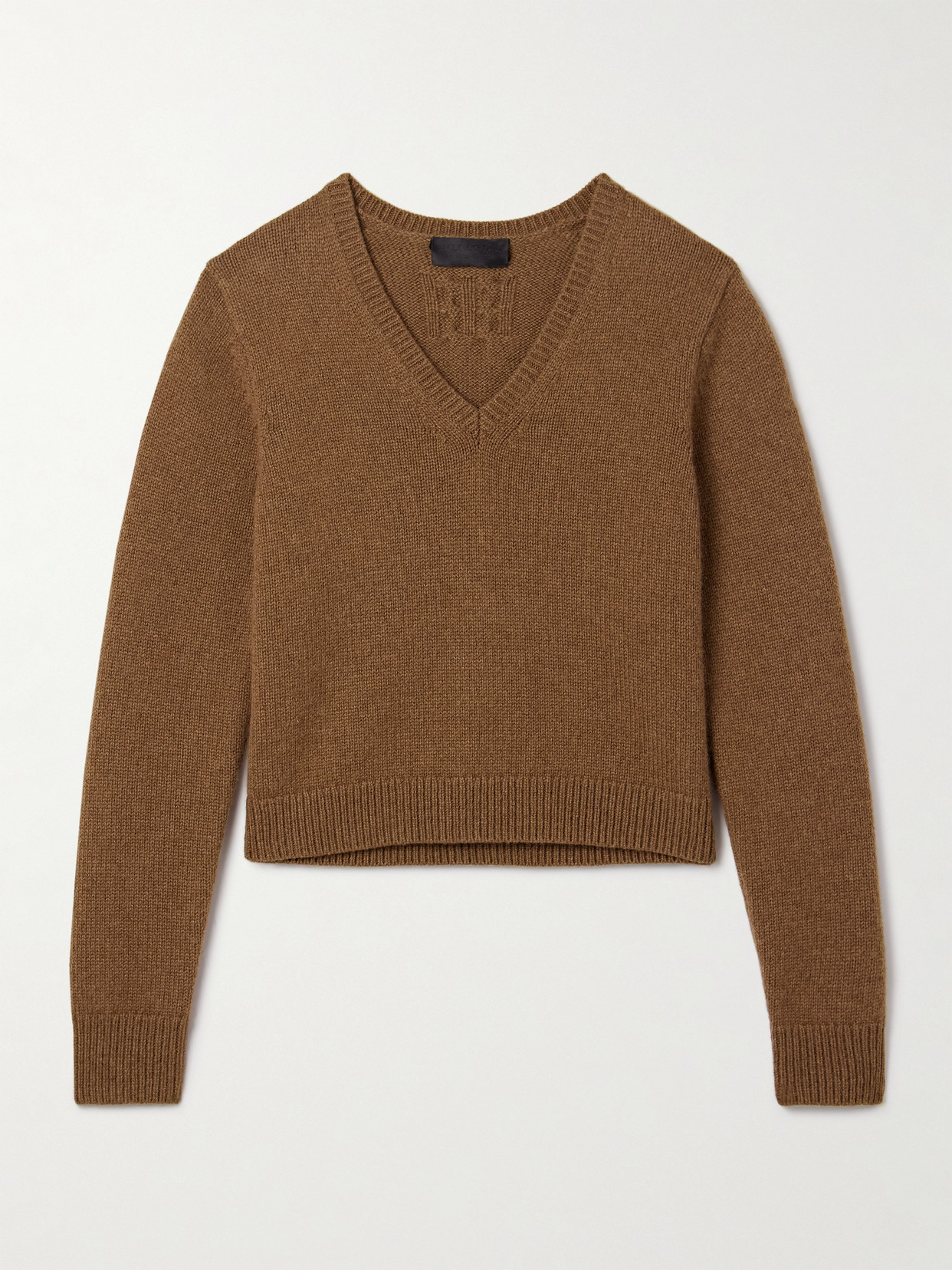 Nili Lotan Everstyn Cashmere And Alpaca-blend Sweater In Brown