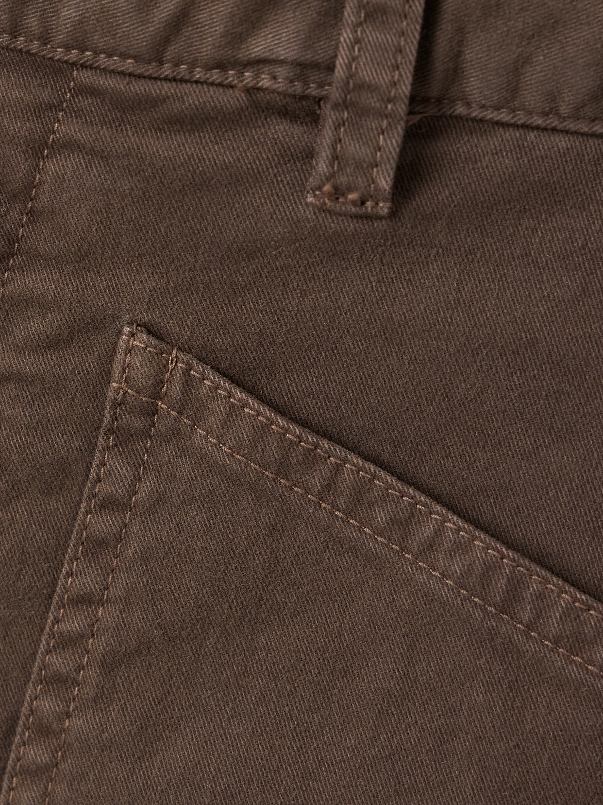 Nili Lotan Shon Brushed Stretch-cotton Twill Barrel-leg Pants In Brown