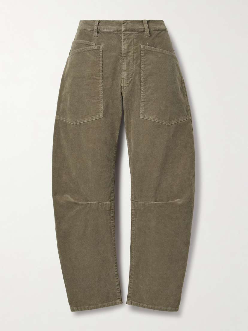 Nili Lotan Shon Cotton-blend Corduroy Tapered Pants