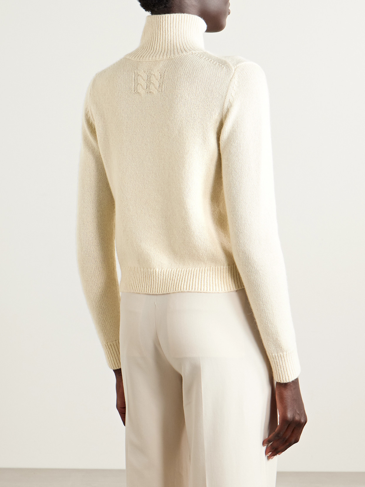 Nili Lotan Estis Cashmere Turtleneck Sweater In Neutral
