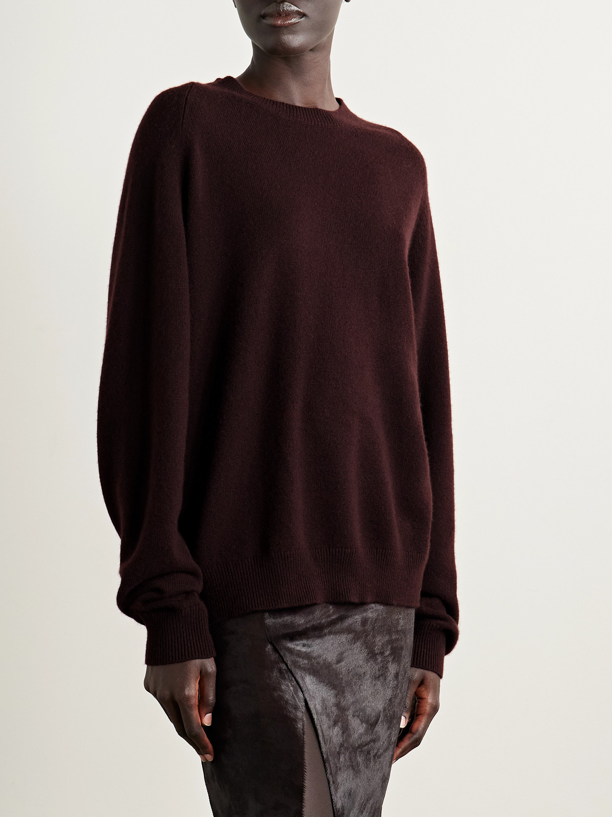 Nili Lotan Trisha Cashmere Sweater In Brown