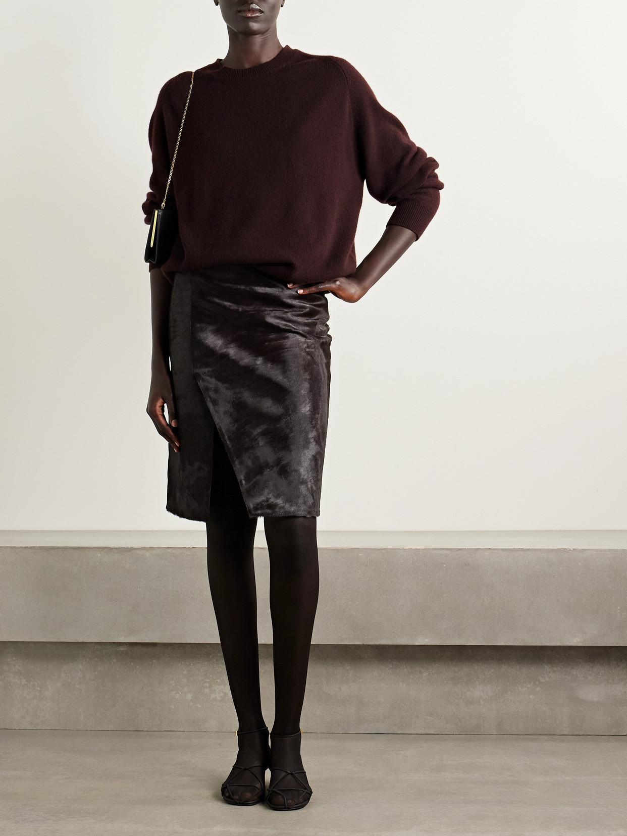 Nili Lotan Trisha Cashmere Sweater In Brown