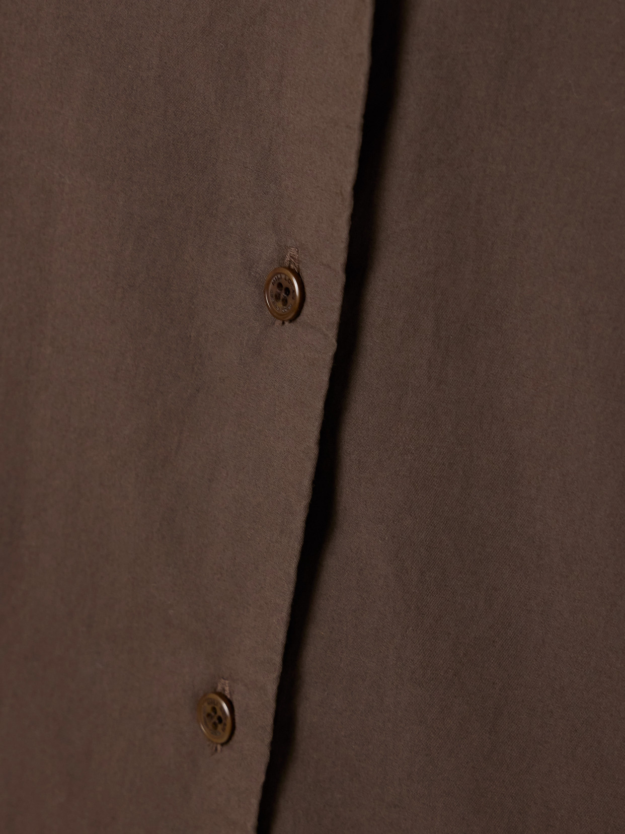 Nili Lotan Amante Cotton-poplin Shirt In Brown