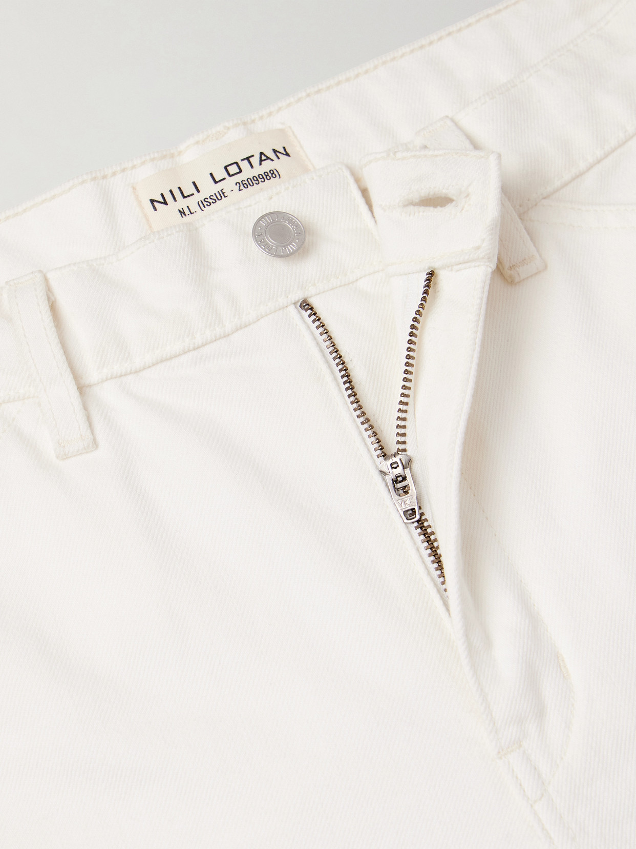 Nili Lotan Tribeca High-rise Barrel-leg Jeans In White