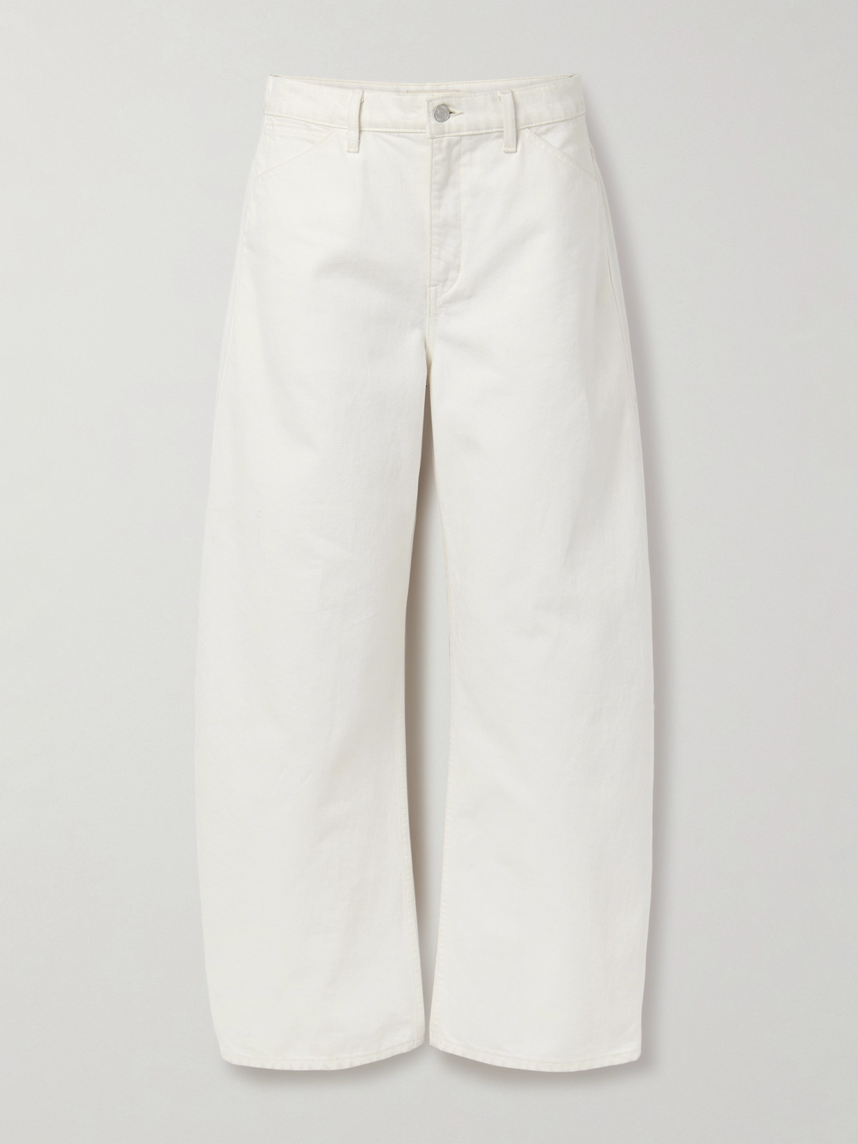Nili Lotan Tribeca High-rise Barrel-leg Jeans In White