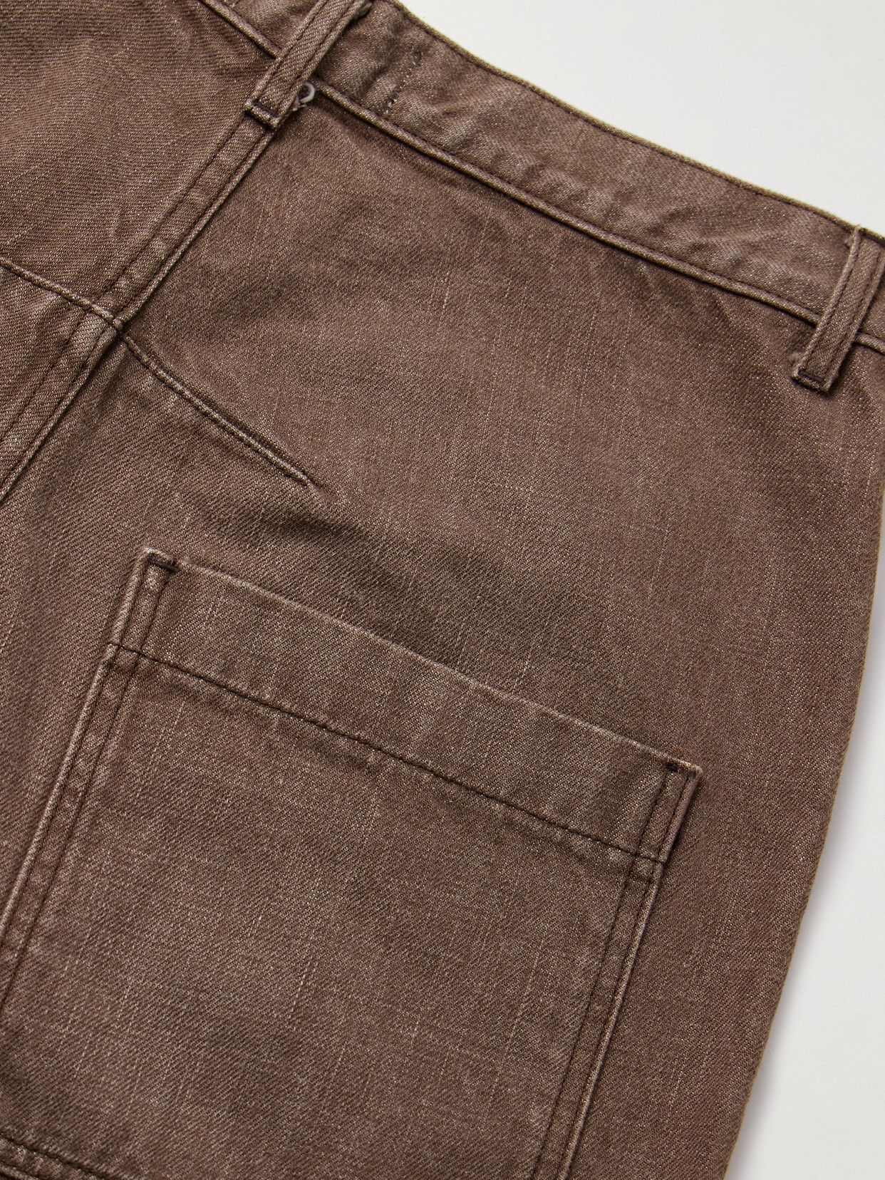 Nili Lotan Shon Mid-rise Barrel-leg Jeans In Brown