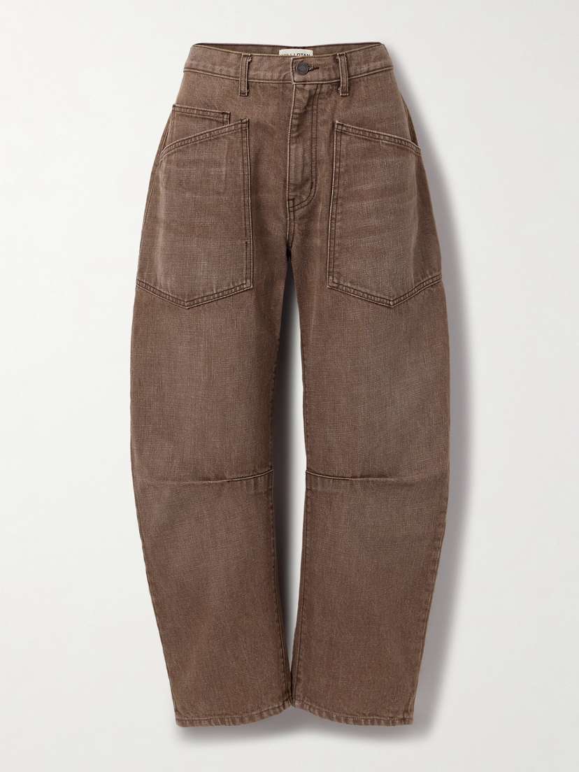 Nili Lotan Shon Mid-rise Barrel-leg Jeans