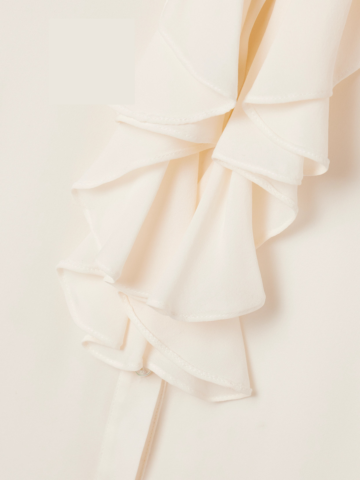 Nili Lotan Lily Ruffled Silk-chiffon Blouse In Neutral