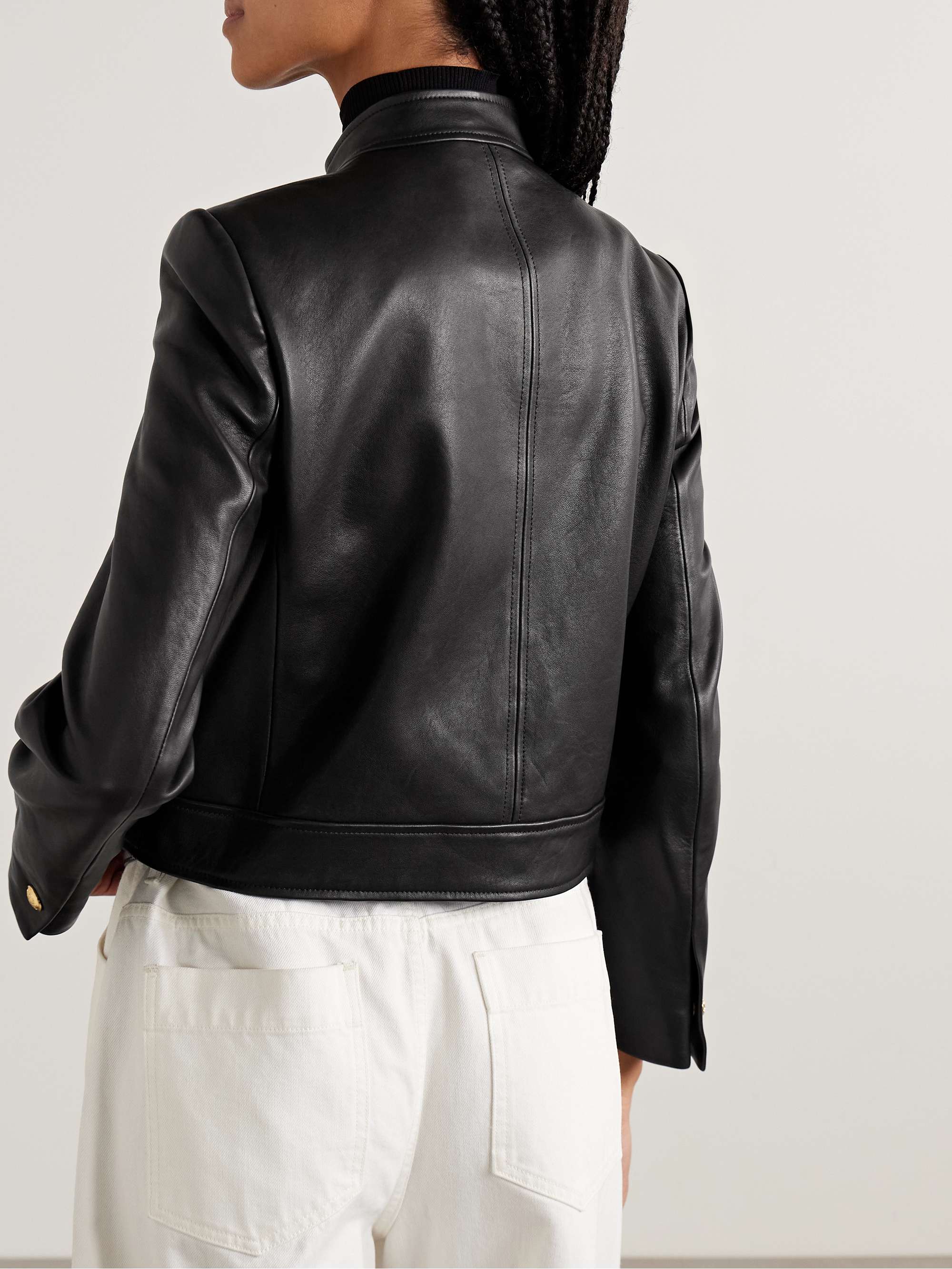 NILI LOTAN Hadley leather jacket | NET-A-PORTER