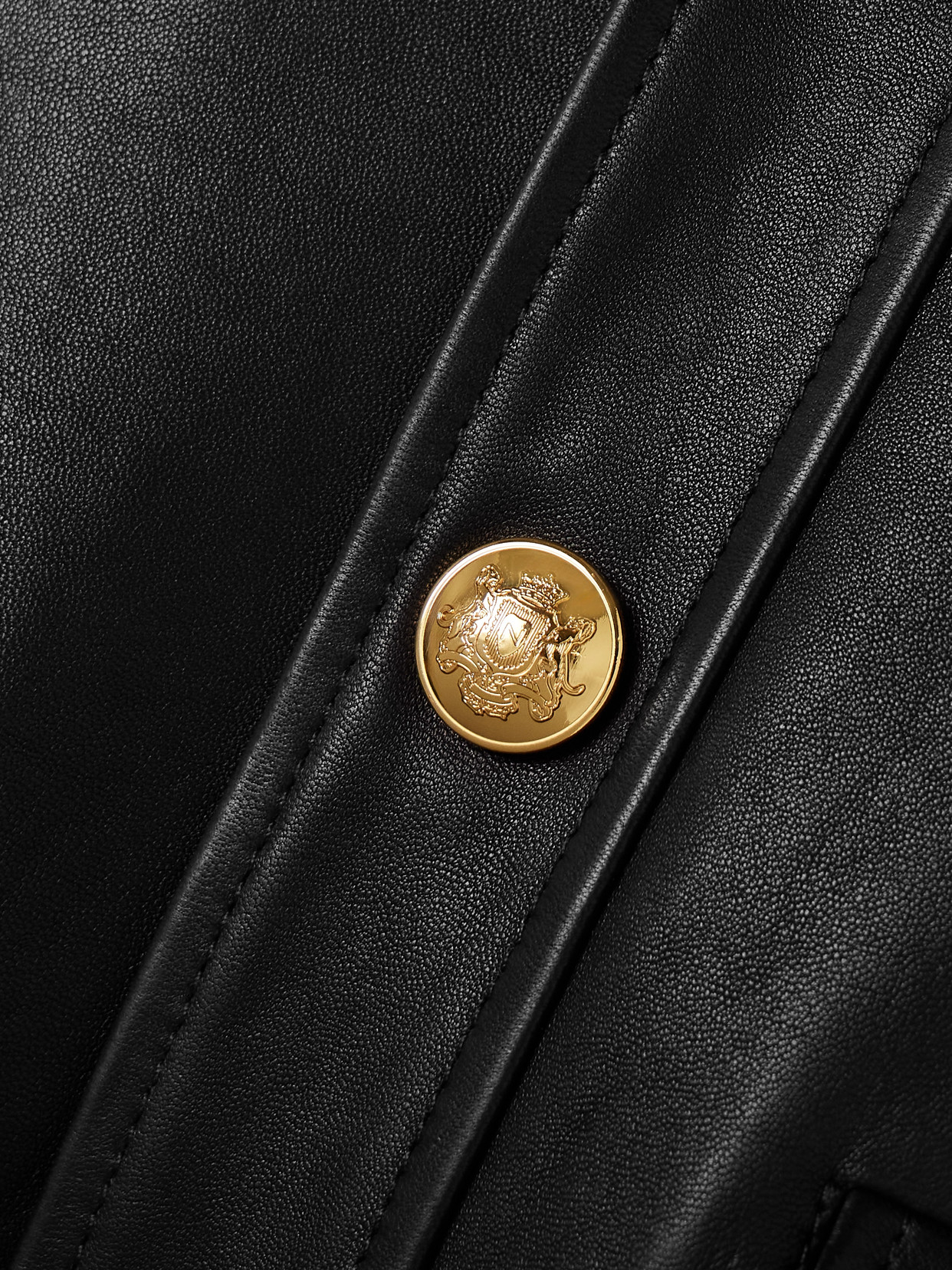 Nili Lotan Hadley Leather Cropped Jacket In Black