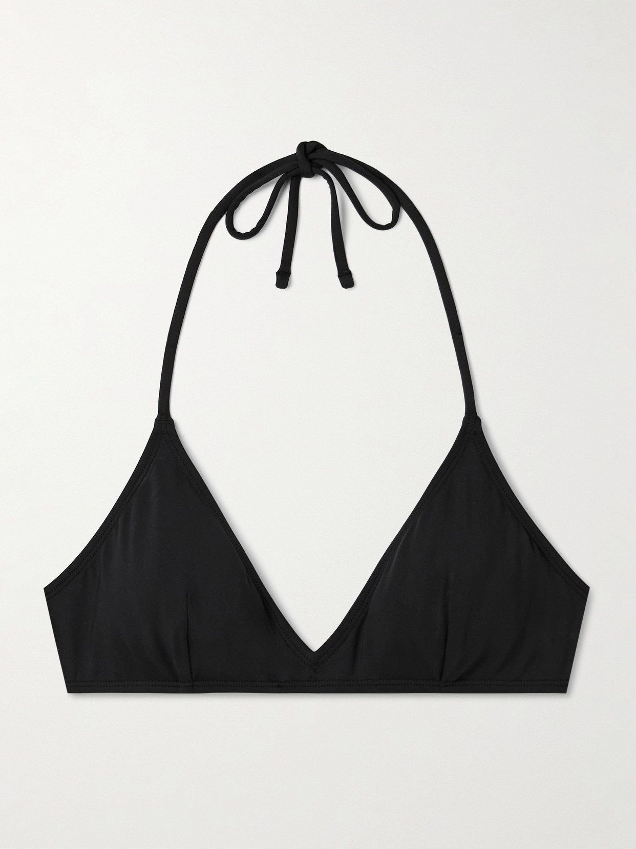 Nili Lotan Triangle Bikini Top In Black