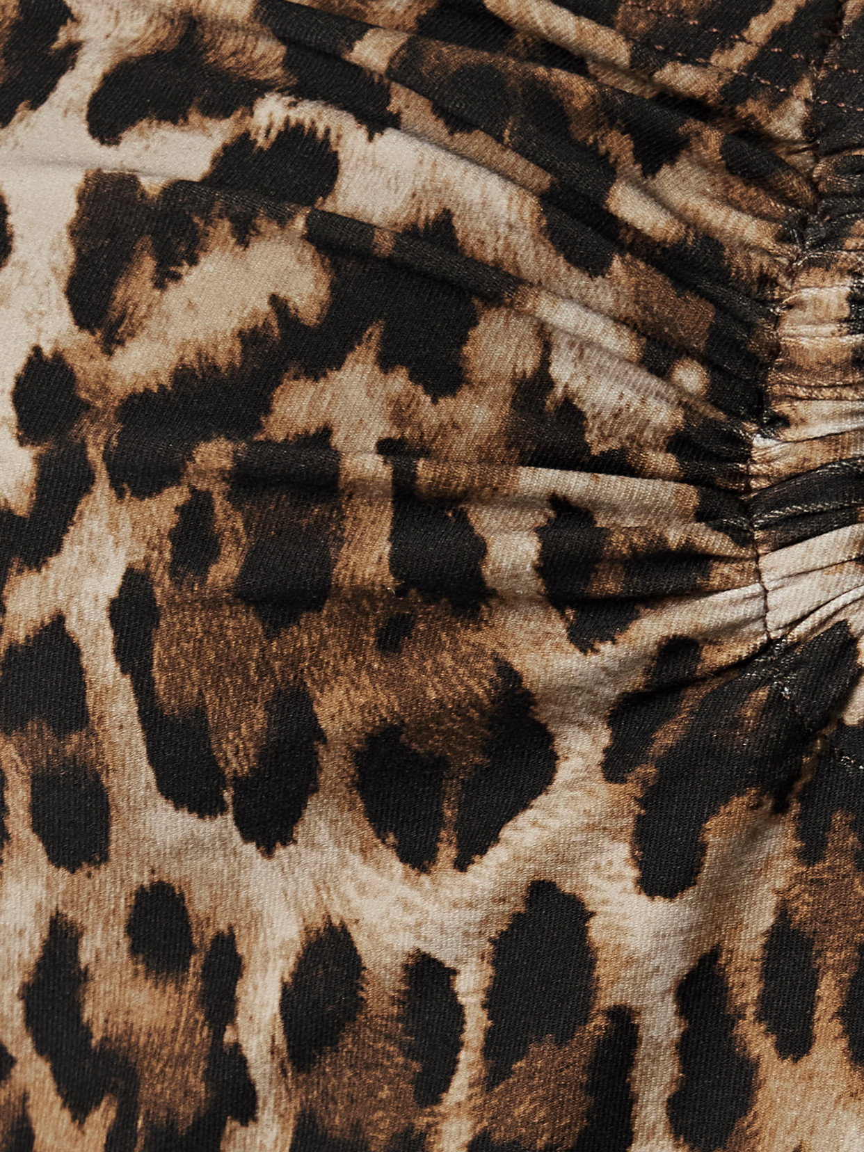 Nili Lotan Embellished Leopard-print Swimsuit In Brown