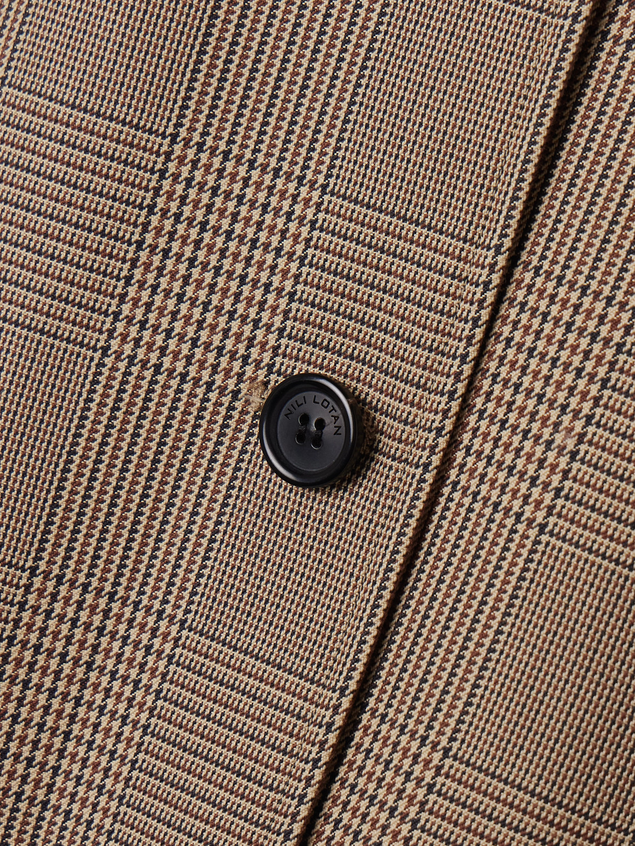 Watson Prince Of Wales Checked Cotton Trench Coat