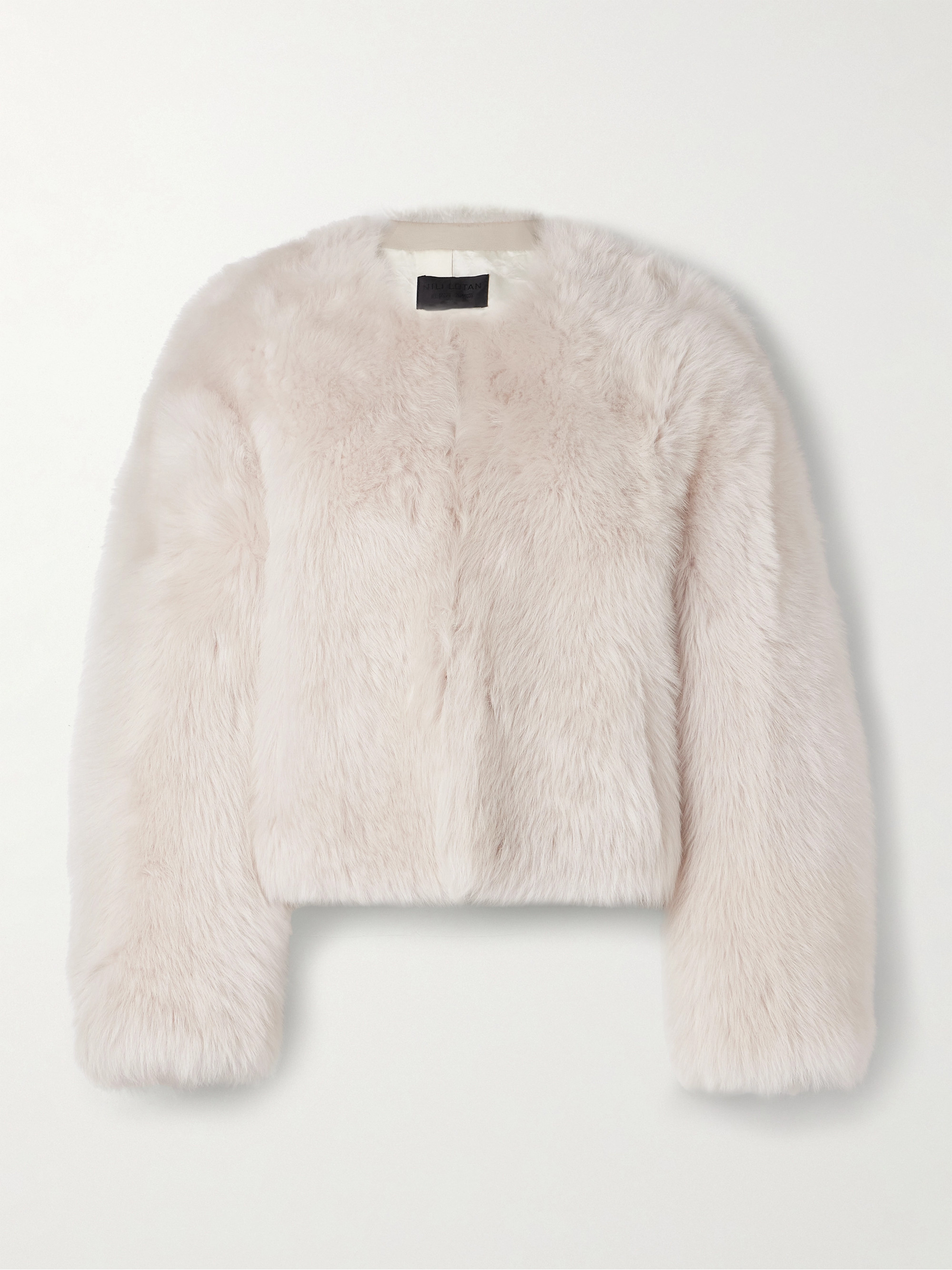 Nili Lotan Elan cropped shearling jacket thumbnail