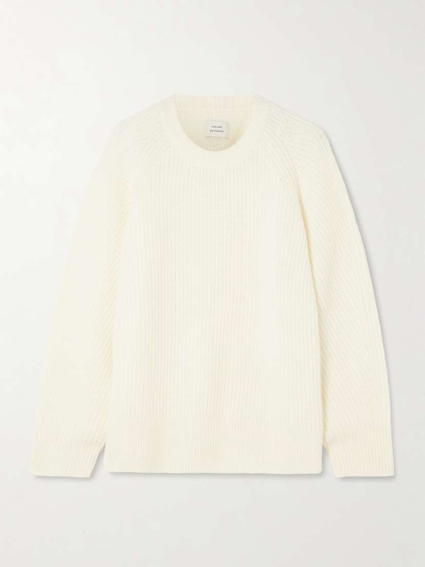 Loulou de Saison Dakota Ribbed Cashmere Sweater