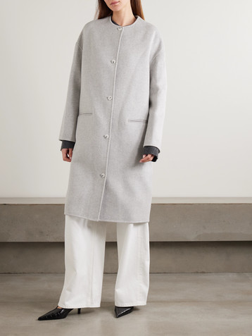 LOULOU DE SAISON Kerry wool and cashmere-blend coat