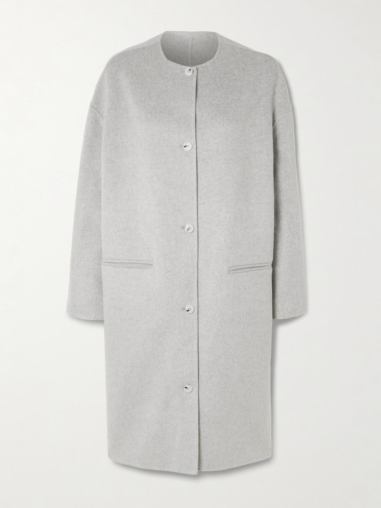 Loulou De Saison Kerry Wool And Cashmere-blend Coat In Gray