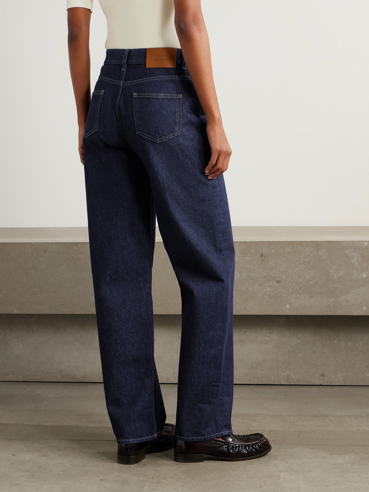 Loulou De Saison Samur High-rise Straight-leg Jeans In Blue