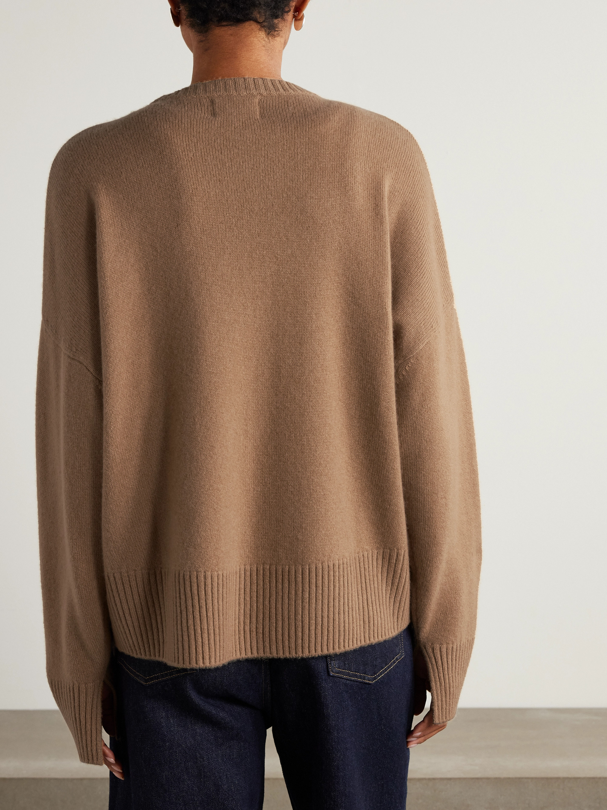 LOULOU DE SAISON Anton embroidered cashmere sweater thumbnail