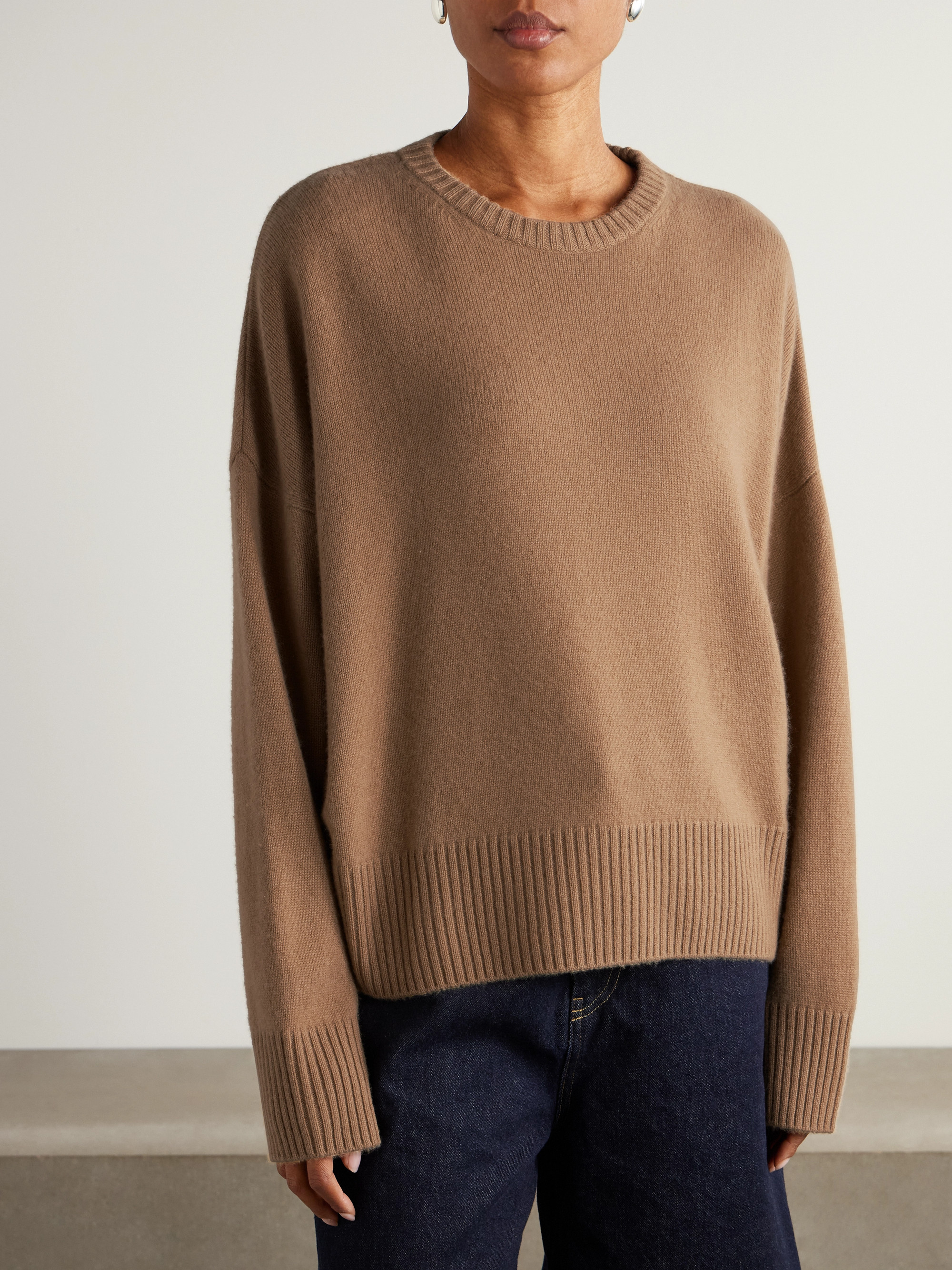 LOULOU DE SAISON Anton embroidered cashmere sweater