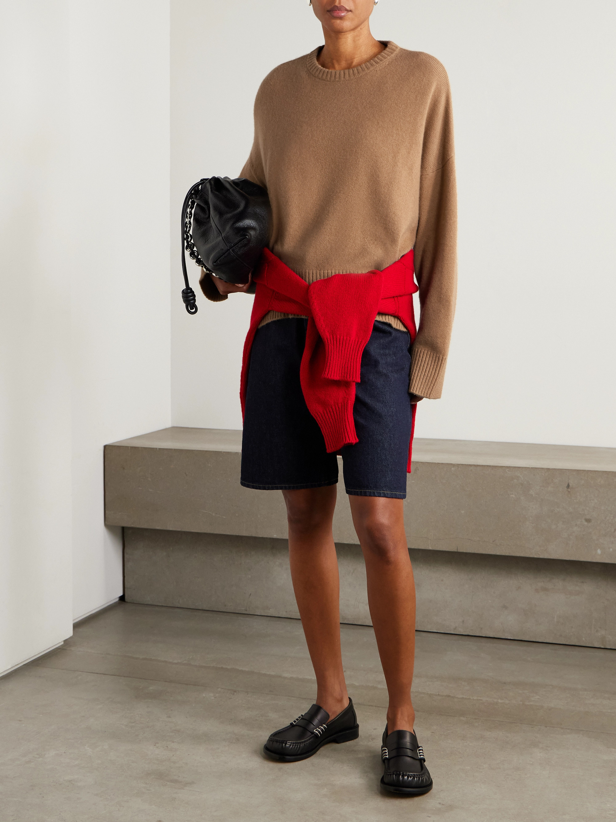 LOULOU DE SAISON Anton embroidered cashmere sweater thumbnail