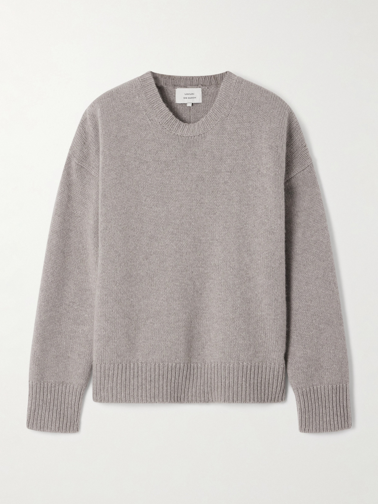 Loulou De Saison Pia Cashmere Sweater In Gray
