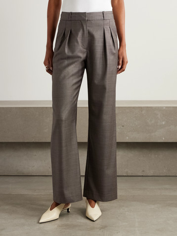 LOULOU DE SAISON Sbiru pleated wool-twill pants
