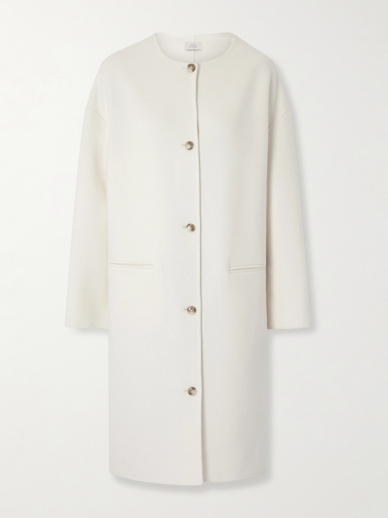 Loulou De Saison Kerry Wool And Cashmere-blend Coat In White
