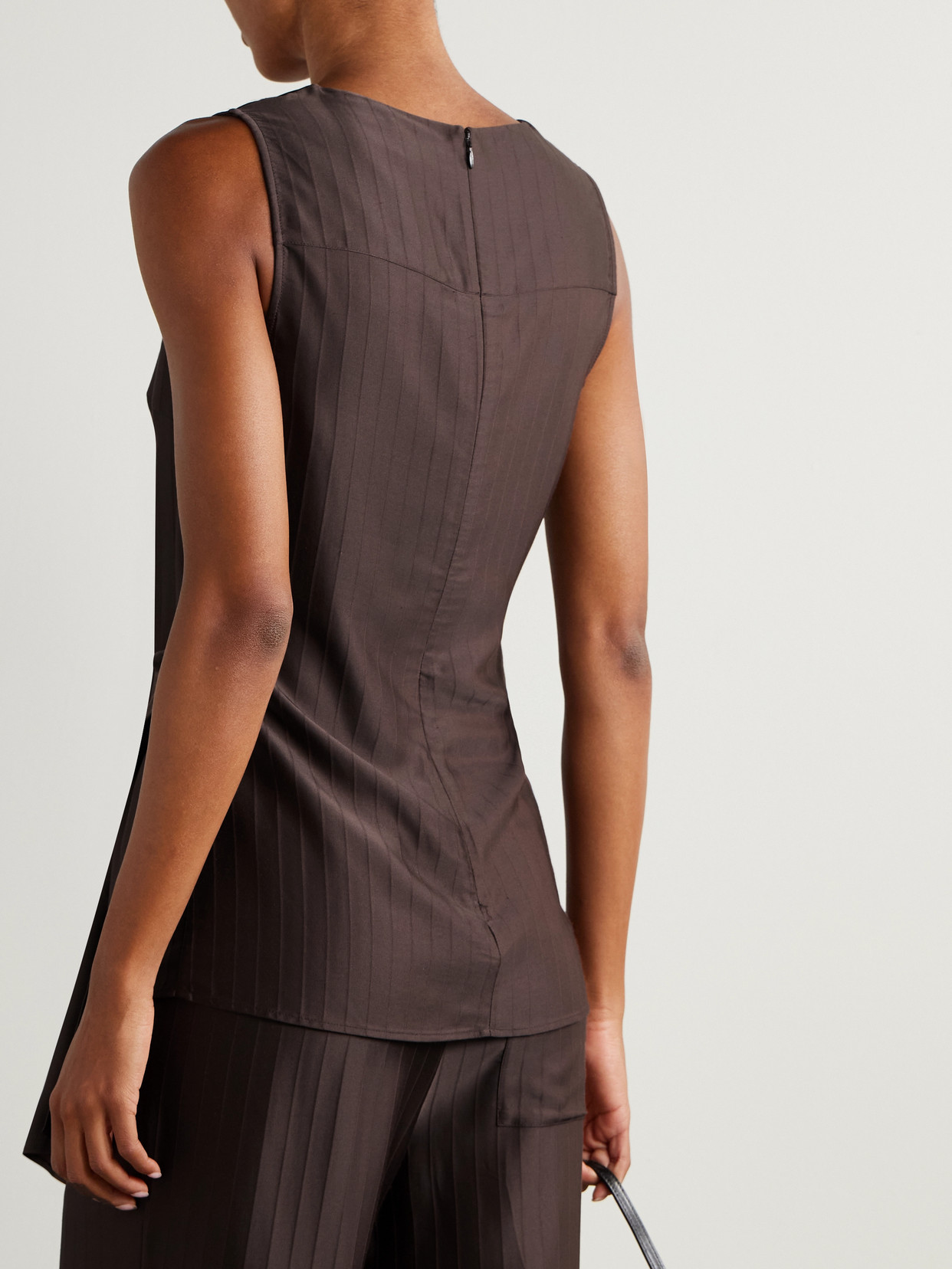 Draped Paneled Top
