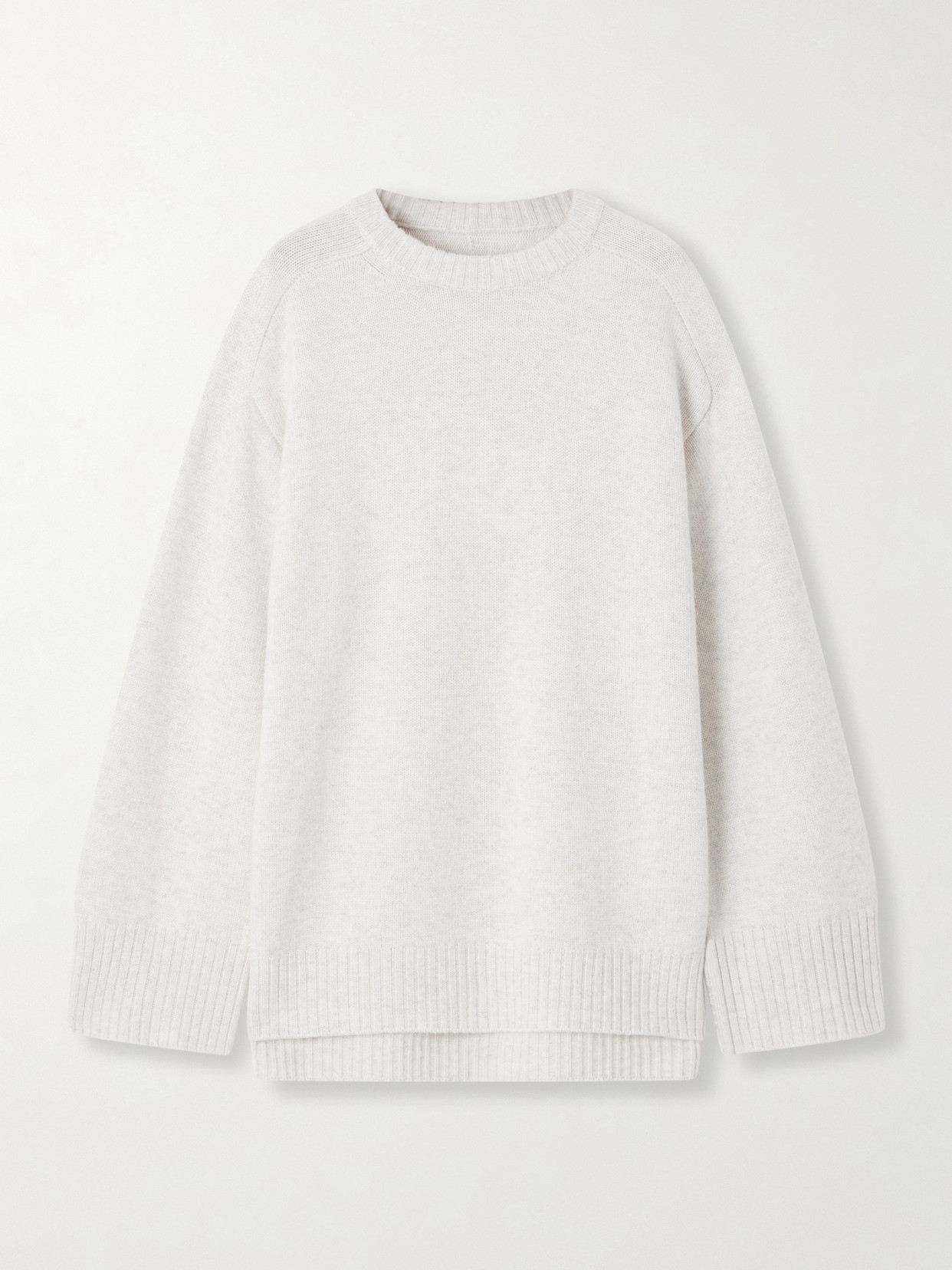 Loulou De Saison Safi Wool And Cashmere-blend Sweater In White