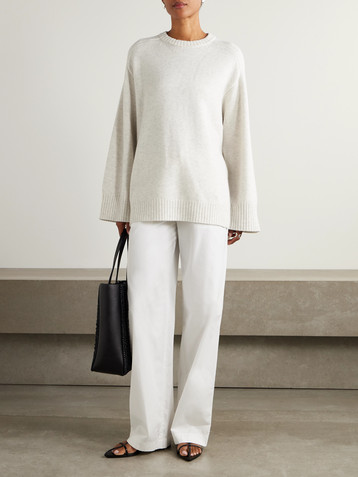 LOULOU DE SAISON Safi wool and cashmere-blend sweater