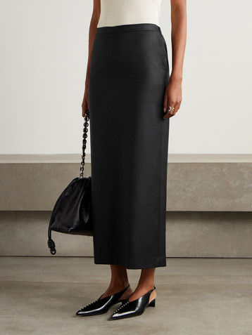 LOULOU DE SAISON Cara wool midi skirt