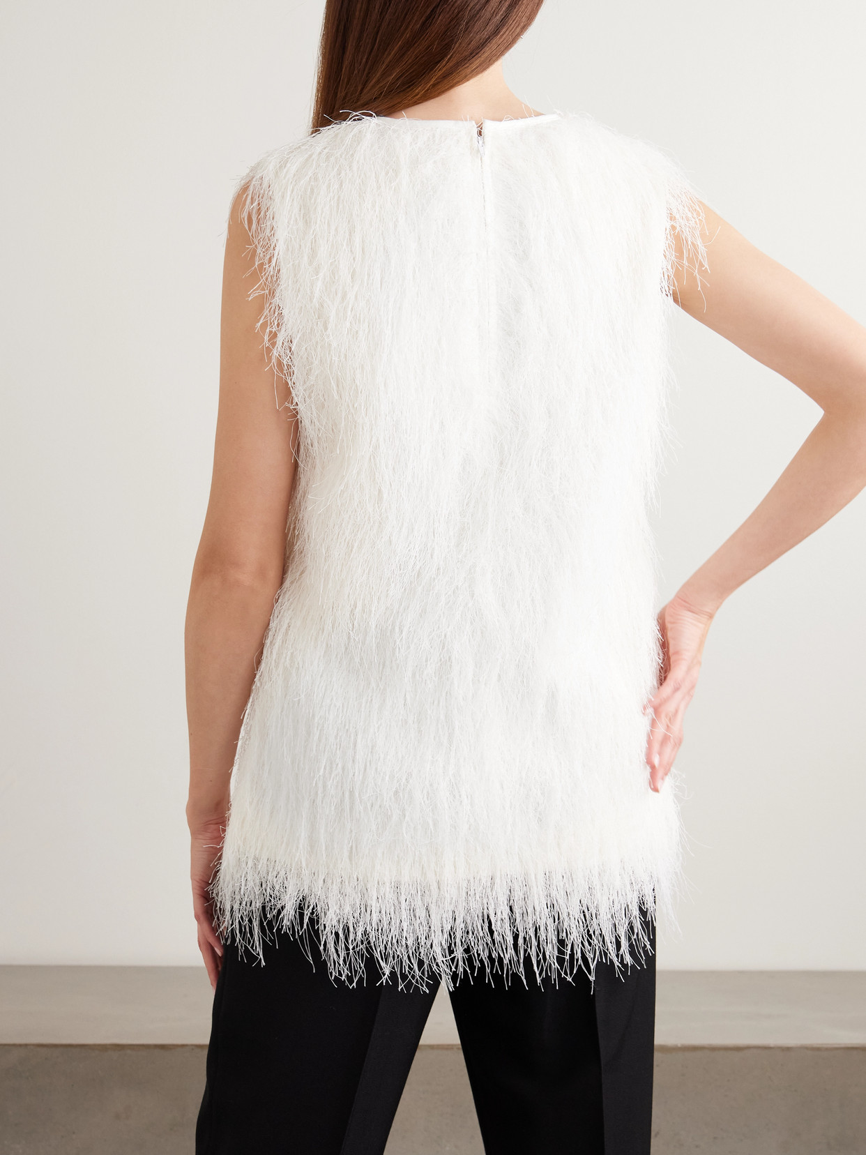 Yasmin Fringed Voile Top