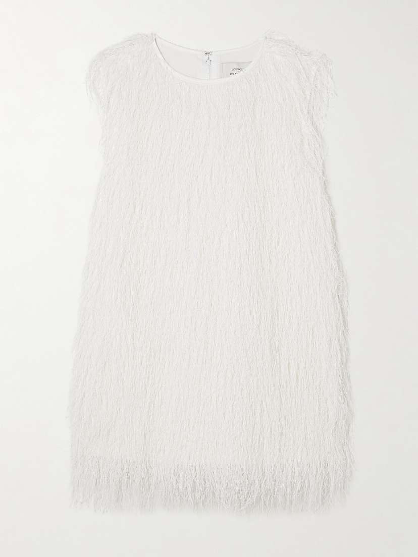 Loulou de Saison Yasmin Fringed Voile Top
