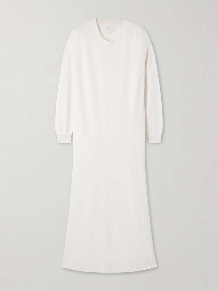 Loulou de Saison Lucy Silk And Linen-blend Maxi Dress