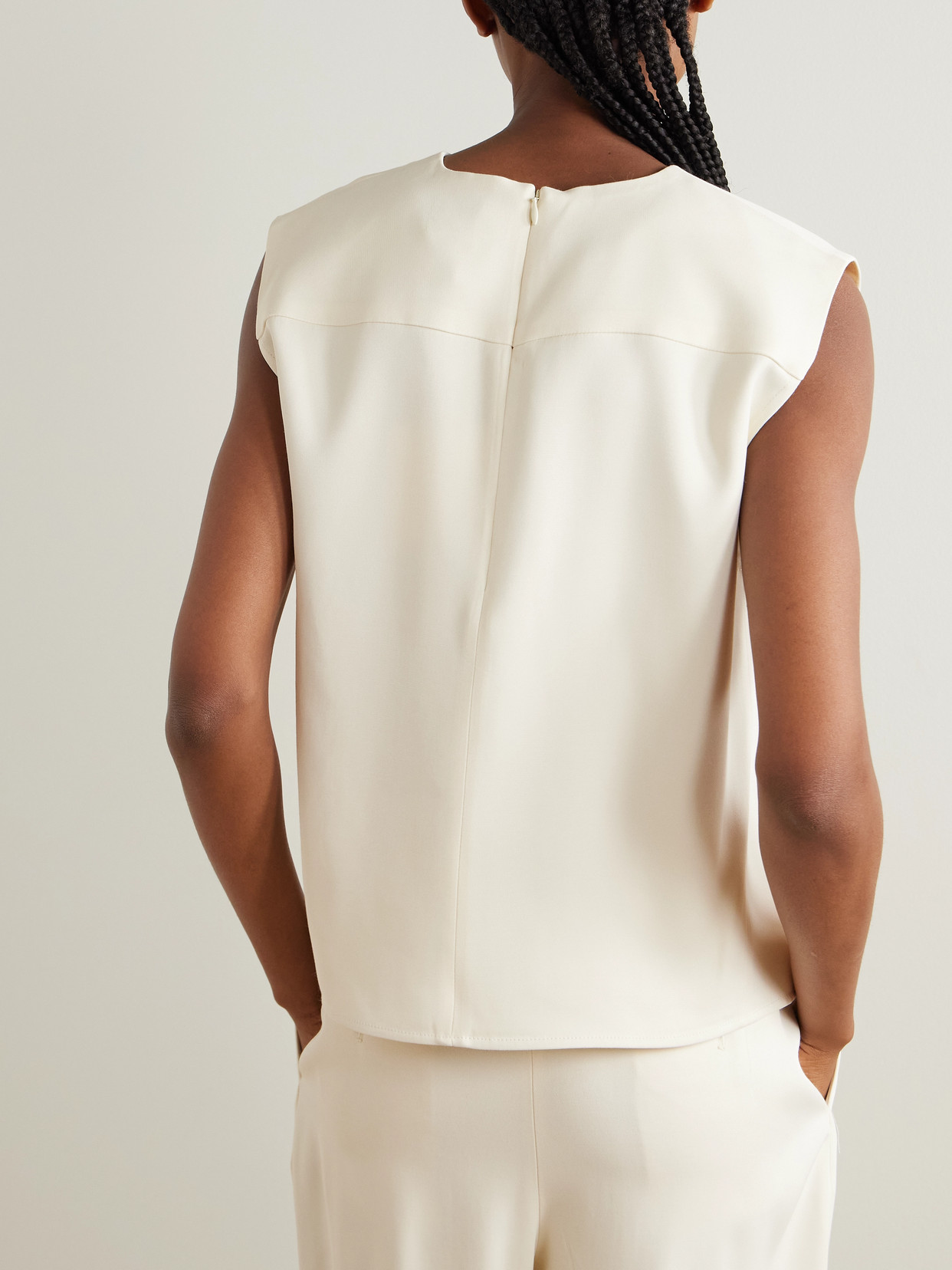 Daika Cropped Twill Tank